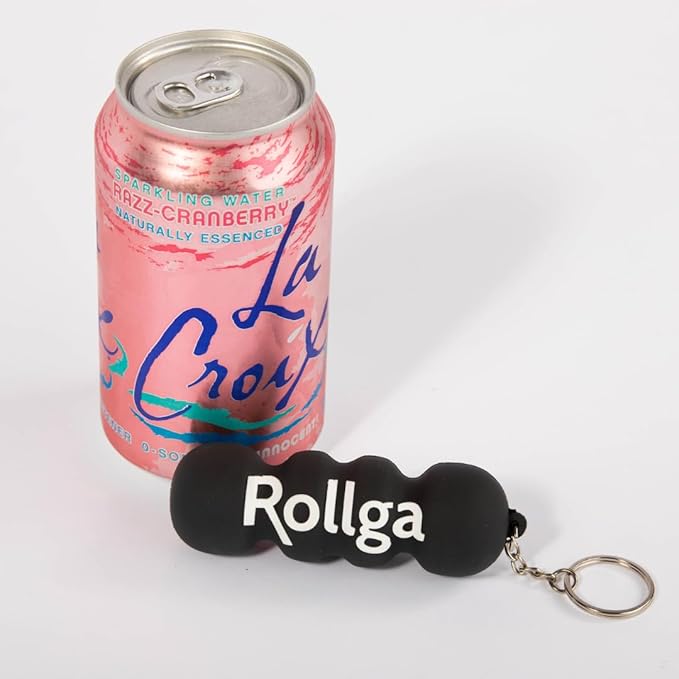 Rollga Micro - The Better Hand & Foot Roller for Plantar Fasciitis, Deep Tissue Massage, Physical Therapy, & Trigger Point Release. More Targeted Pressure Than A Lacrosse Ball. Solid Rubber.