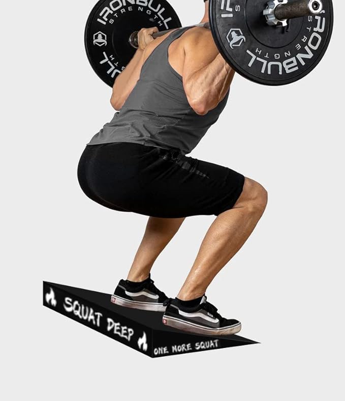 Slant Board for Weightlifting and Calf Stretching - Non-Slip Heel Elevated Squat Wedge Block