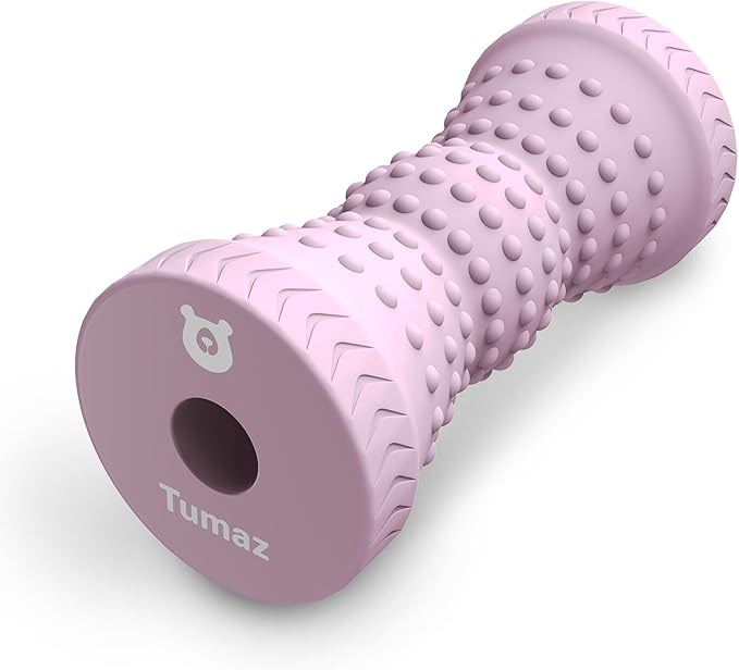 Tumaz Foot Roller for Plantar Fasciitis Relief，Foot Massage Roller for Alleviate Planter Facetious Pain,Arch Pain,Trigger Points & Deep Tissue, Portable - Reflexology Tool,Pink