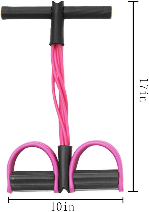 Multifunction Tension Rope, 6-Tube Elastic Yoga Pedal Puller Resistance Band, Natural Latex Tension Rope Fitness Equipment, for Abdomen/Waist/Arm/Leg Stretching Slimming Training