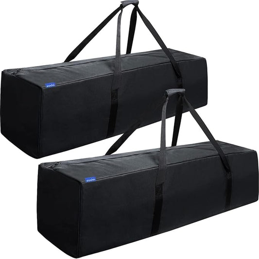 INFANZIA 41inch Sports Duffel Travel Bag, 94L Extra Large Duffel Luggage Bag with Upgrade Zipper, Water Resistant & Foldable Equipment Storage Bag for Camping Tent Tripod Fishing, 2PCS