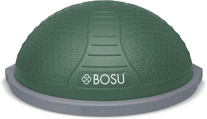 Bosu Half Ball Home Balance Exercise Trainer for Strength and Flexibility Workouts with Built to Last Burst Resistant Material and Hand Pump