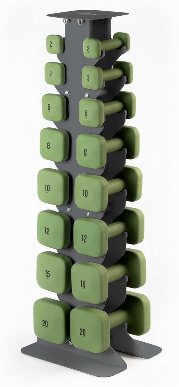 WeGym SafeGrip Dumbbells, Anti-Slip, Anti-Roll, Thick Handles, Free Weights, Square Dumbbells for Secure Workouts at Home, Weightlifting, and Personal Training