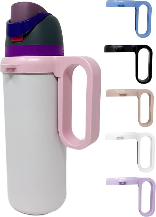 Bottle Handle for Owala FreeSip 24oz 32oz 40oz – Strong Plastic Water Bottle Holder, Durable Easy Carry Accessory for Running, Jogging, Gym, Hiking, and Drinking While Driving & More