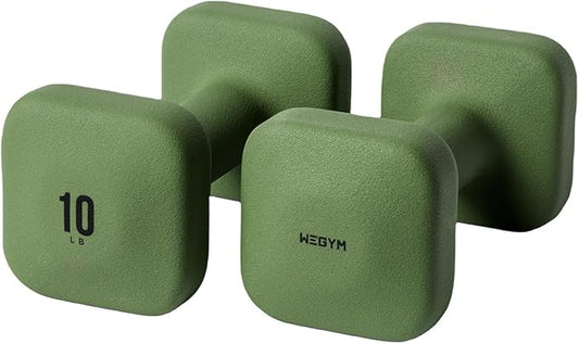 WeGym SafeGrip Dumbbells, Anti-Slip, Anti-Roll, Thick Handles, Free Weights, Square Dumbbells for Secure Workouts at Home, Weightlifting, and Personal Training
