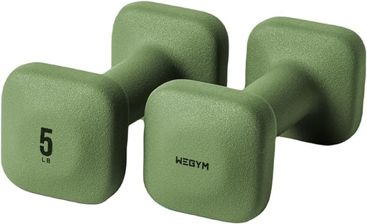 WeGym SafeGrip Dumbbells, Anti-Slip, Anti-Roll, Thick Handles, Free Weights, Square Dumbbells for Secure Workouts at Home, Weightlifting, and Personal Training