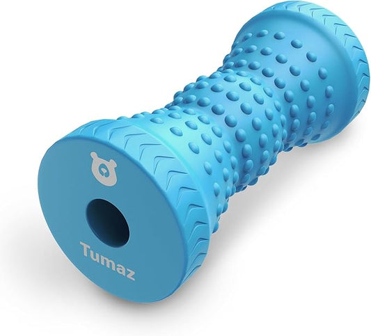 Tumaz Foot Roller for Plantar Fasciitis Relief，Foot Massage Roller for Alleviate Planter Facetious Pain,Arch Pain,Trigger Points & Deep Tissue, Portable - Reflexology Tool,Sky Blue