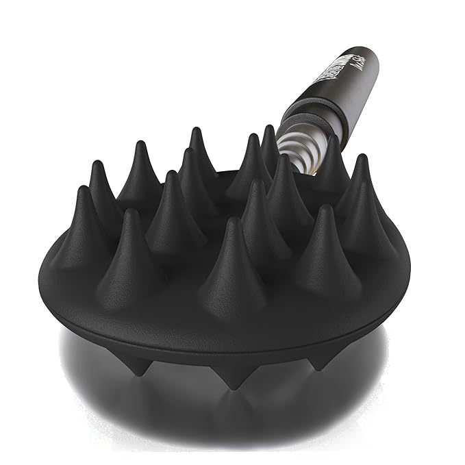 Cactus Scratcher Extendable Stick Back Scratcher - Extends 25" Long Double Sided Retractable Scratching Tool for Hand, Neck, Head, and Body - Universal Gift for Family, Pets, and Friends, Black