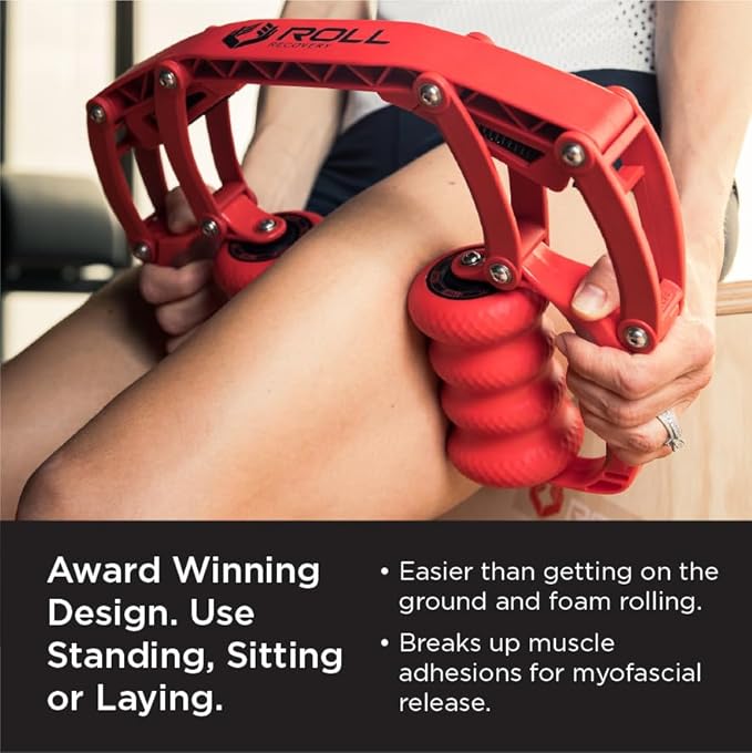 ROLL Recovery R8 (Lava Red) - Deep Tissue Massage Roller