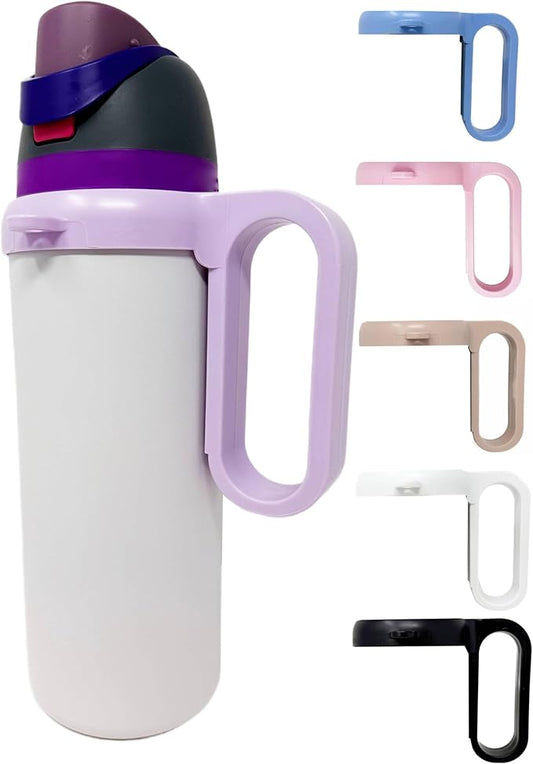 Bottle Handle for Owala FreeSip 24oz 32oz 40oz – Strong Plastic Water Bottle Holder, Durable Easy Carry Accessory for Running, Jogging, Gym, Hiking, and Drinking While Driving & More