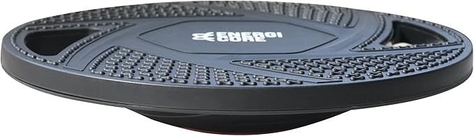 Balance Board for Adults – Stability Trainer for Home Workouts, Core Strength, and Coordination – Compact Balance Exercise Equipment for Fitness and Physical Therapy - Circular, Black