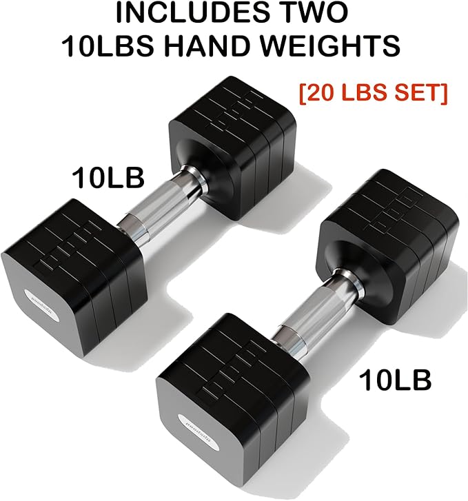 15LB 20LB 40LB 50LB Adjustable Dumbbell Set Free Weights Dumbbells Set for Women Men Hand Weights Sets Adjust Dumbbell Weight Sets for Home Gym Exercise Workout Strength Training Equipments