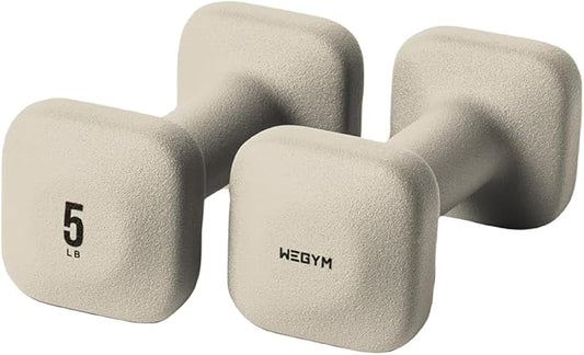 WeGym SafeGrip Dumbbells, Anti-Slip, Anti-Roll, Thick Handles, Free Weights, Square Dumbbells for Secure Workouts at Home, Weightlifting, and Personal Training