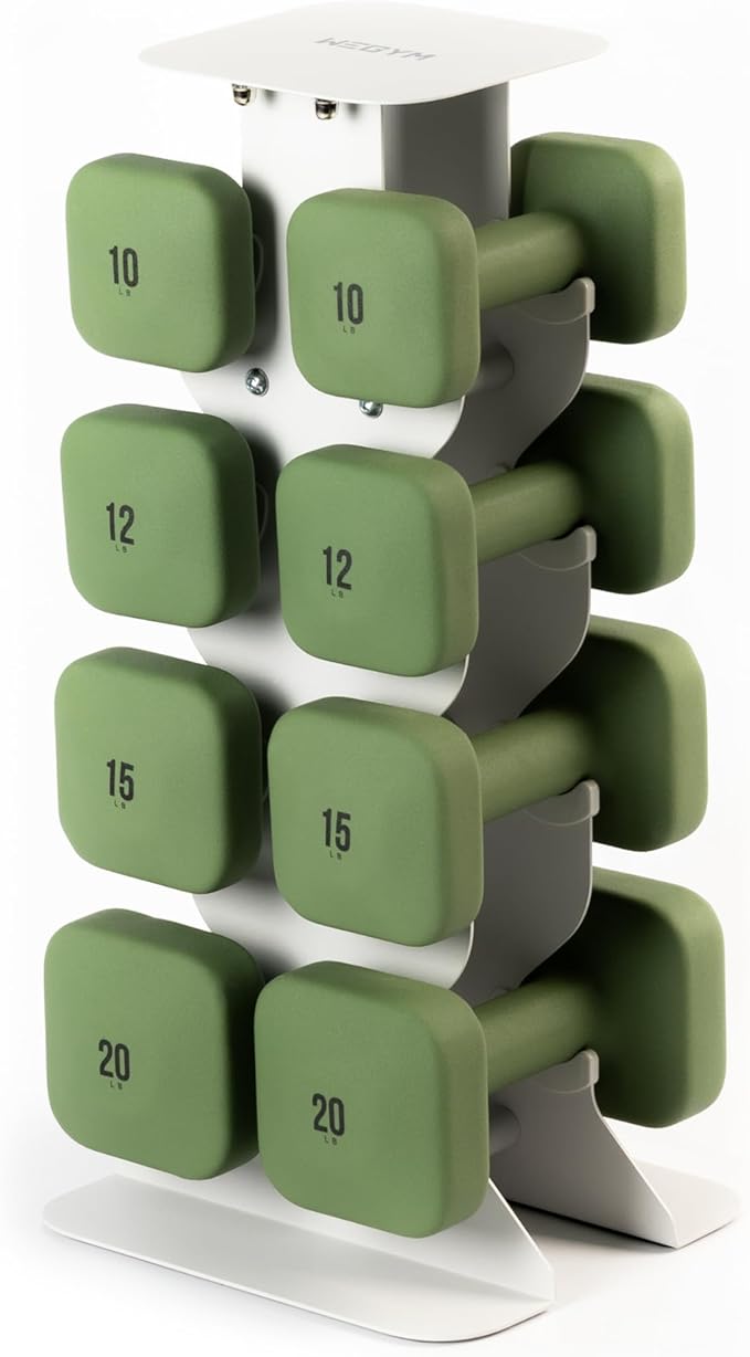 WeGym SafeGrip Dumbbells, Anti-Slip, Anti-Roll, Thick Handles, Free Weights, Square Dumbbells for Secure Workouts at Home, Weightlifting, and Personal Training