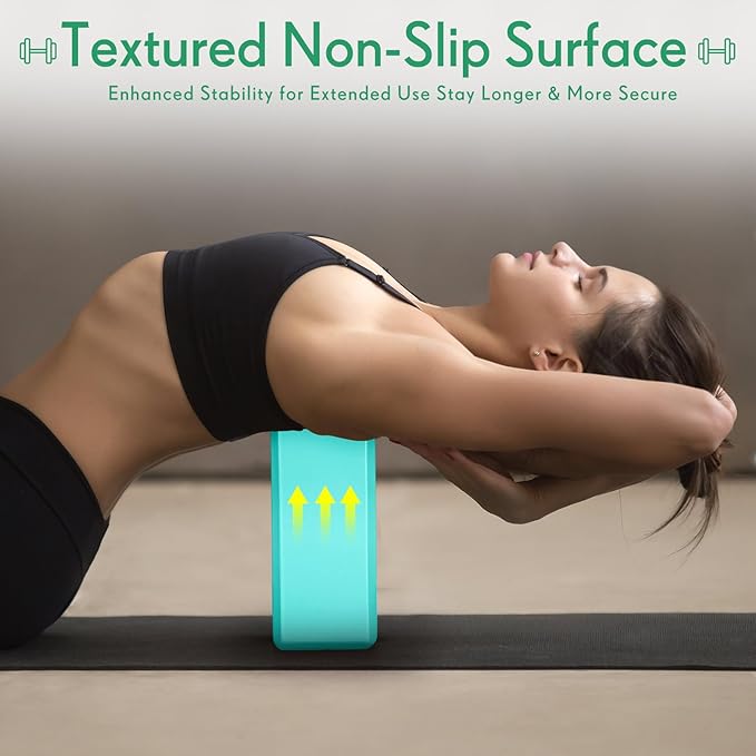 4 Pack Yoga Blocks Non Slip Pilates Brick Foam Blocks Pilates Dance Gymnastics Workout Fitness Props Tool for Stretching Meditation and Exercise