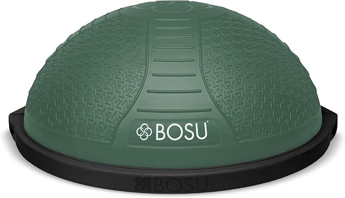 Bosu Half Ball Home Balance Exercise Trainer for Strength and Flexibility Workouts with Built to Last Burst Resistant Material and Hand Pump