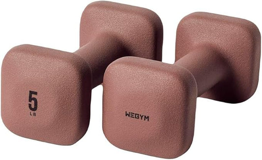 WeGym SafeGrip Dumbbells, Anti-Slip, Anti-Roll, Thick Handles, Free Weights, Square Dumbbells for Secure Workouts at Home, Weightlifting, and Personal Training