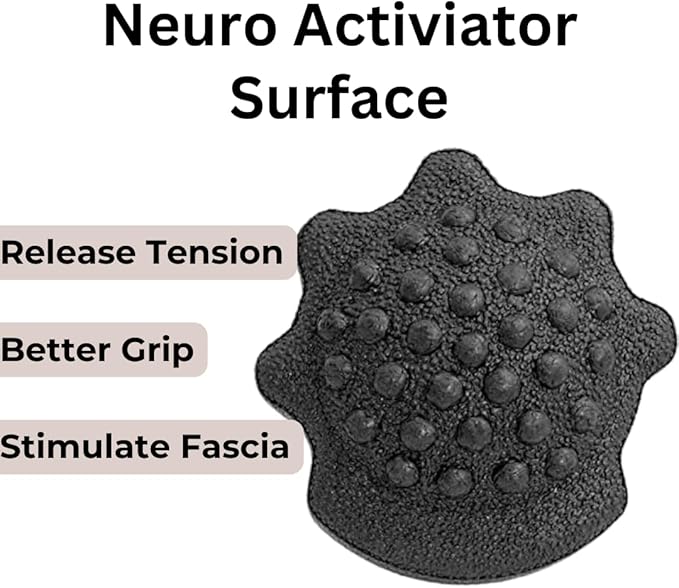 Rollga ACTIVATOR - The Better Massage Ball for Myofascial Release, Trigger Point Therapy, Acupoint & Yoga. Foot Massage, Physical Therapy & Lacrosse Ball in One. 3 Surfaces for Advanced Muscle Release