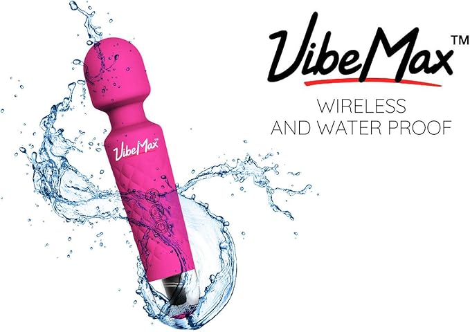 Rechargeable Personal Massager - Powerful Multi Speed Vibration - Whisper Quiet - Waterproof - for Muscle Tension Relief - Pink
