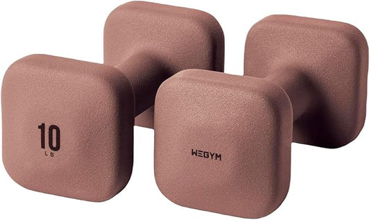 WeGym SafeGrip Dumbbells, Anti-Slip, Anti-Roll, Thick Handles, Free Weights, Square Dumbbells for Secure Workouts at Home, Weightlifting, and Personal Training