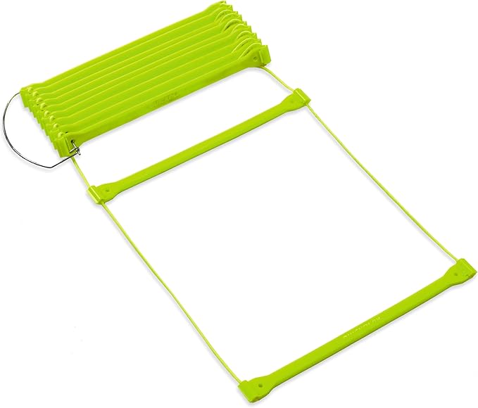 QuickPlay PRO No Tangle Agility Ladder with Quick Lock Adjustable Flat Rungs + Carry Bag (11-Rung) Multi-Sport Speed Training Ladder