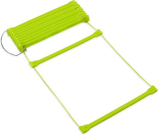 QuickPlay PRO No Tangle Agility Ladder with Quick Lock Adjustable Flat Rungs + Carry Bag (11-Rung) Multi-Sport Speed Training Ladder
