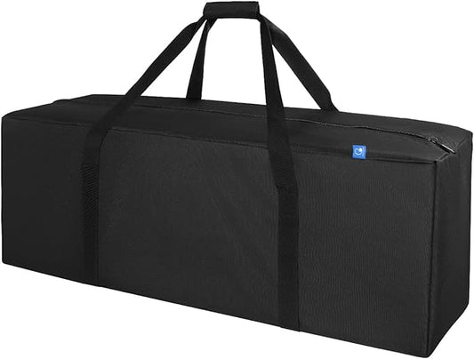 COOLBEBE 36-Inch Large Travel Duffle Bag, 100L Heavy Duty Luggage for Sports Equipment, Camping & Moving, Water Resistant, Black