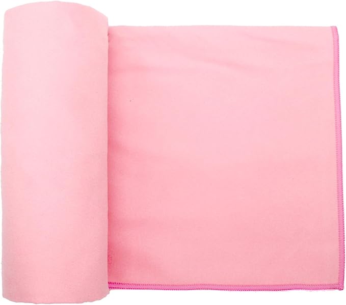 Eunzel 2 Pack Hot Yoga Towel Non Slip Yoga Mat Towel Non-Slip Sweat Absorbent Microfiber Towel for Hot Yoga, Pilates and Workout 72" x 26.5", Pink