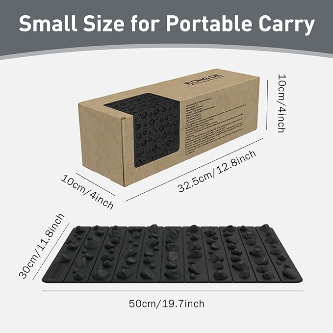 Portable Feet Acupressure Mat, Foldable Foot Massager Mat, Pressure Point Massage Pad, Anti Fatigue Office Standing Desk Pad, Stand Up Pad, Relieve Foot Pain