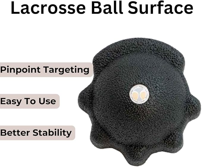 Rollga ACTIVATOR - The Better Massage Ball for Myofascial Release, Trigger Point Therapy, Acupoint & Yoga. Foot Massage, Physical Therapy & Lacrosse Ball in One. 3 Surfaces for Advanced Muscle Release