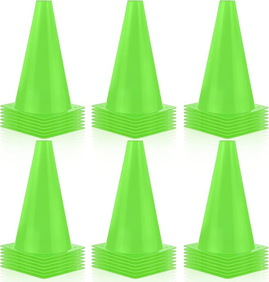30 Pieces 9 Inch Traffic Cones Plastic Sport Agility Training Safety Cones Soccer Practice Equipment for Basketball Football Drills Exercise, Outdoor Activity and Events