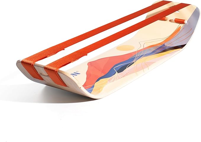 GIBBON SlackBoard - GiBoard Balance Board - Gift for Kids & Adults - 1 & 2 Line Options - Slackline Balance Trainer for Core Workouts, Standing Desk Exercise, Home Gym, Yoga & More