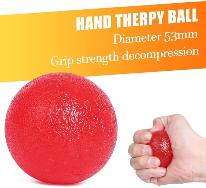 Grip Strength Trainer 7 Pack Adjustable, Finger Stretcher Resistance Extensor Bands, Finger Exerciser, Hand Gripper Strength Ring & Stress Ball