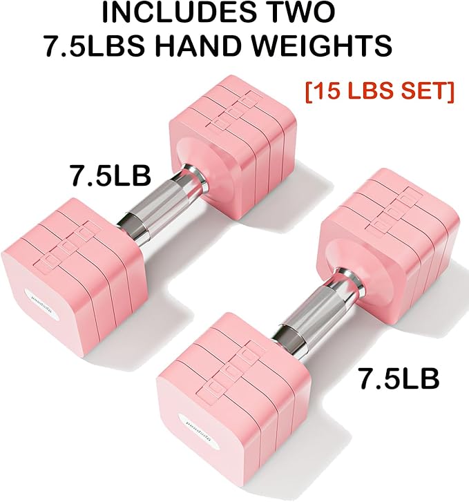 15LB 20LB 40LB 50LB Adjustable Dumbbell Set Free Weights Dumbbells Set for Women Men Hand Weights Sets Adjust Dumbbell Weight Sets for Home Gym Exercise Workout Strength Training Equipments