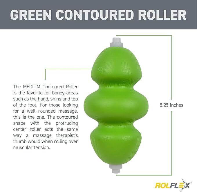 Rolflex Recovery Roller 2 Pack, Upgrade for Rolflex, Different Densities for a Cusomized Feel. Trigger Point Release, Mimic a Thumb.