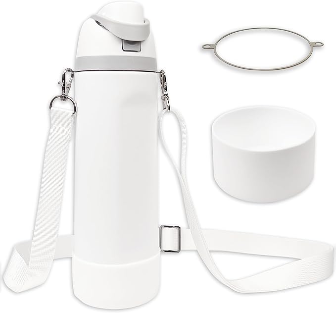 Silicone Boot Set for Owala Water Bottle 24 oz, 32 oz, 40 oz - Includes Non-Slip Sleeve, Shoulder Strap & Handle Strap, Perfect Owala Accessories, Fits Owala Tumbler, Owala FreeSip, Candy Coated