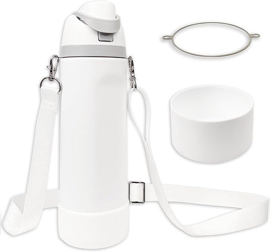 Silicone Boot Set for Owala Water Bottle 24 oz, 32 oz, 40 oz - Includes Non-Slip Sleeve, Shoulder Strap & Handle Strap, Perfect Owala Accessories, Fits Owala Tumbler, Owala FreeSip, Candy Coated