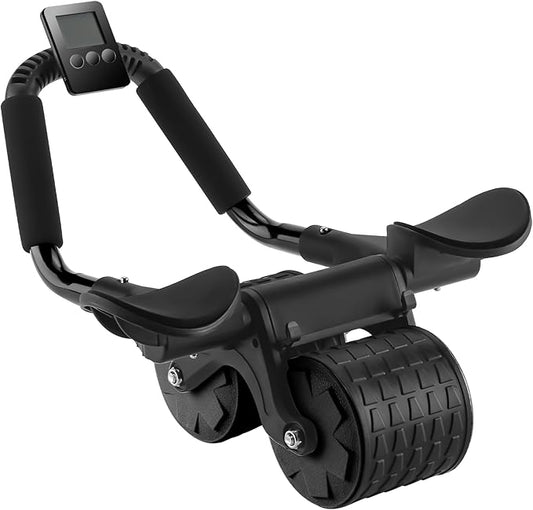 Uota Elbow Support Automatic Rebound Abdominal Wheel，Ab Roller for Abdominal Exercise Machine，Abs Workout Equipment，Dolly Core Strengthening Trainer Fitness Belly Training