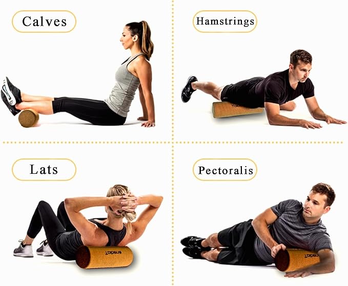 Ultimate Cork Device for Proper Stretching, Balance Training, Apply Firm Therapeutic Pressure(17.8 Inch Cork Roller)