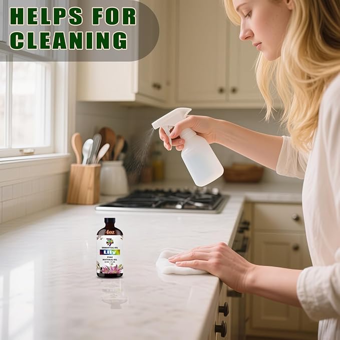 Lily Essential Oil (4 oz/120 ml) — Lily Oils for Aromatherapy, diffusers, humidifiers, Home fragrances, DIY Skincare, soap Making, DIY Candle Making, Relaxation, Yoga, and Meditation