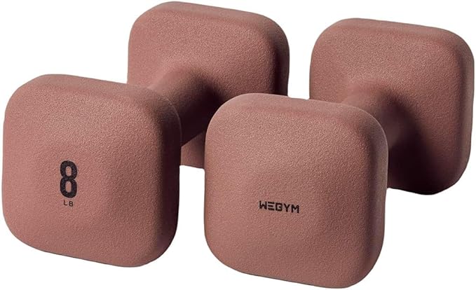 WeGym SafeGrip Dumbbells, Anti-Slip, Anti-Roll, Thick Handles, Free Weights, Square Dumbbells for Secure Workouts at Home, Weightlifting, and Personal Training