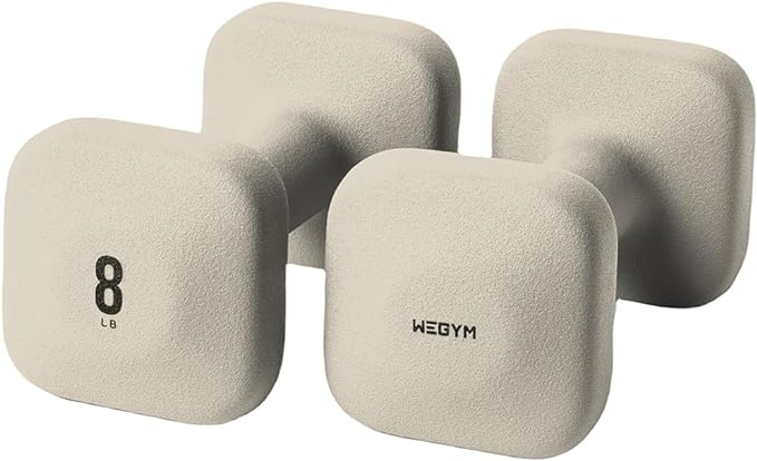WeGym SafeGrip Dumbbells, Anti-Slip, Anti-Roll, Thick Handles, Free Weights, Square Dumbbells for Secure Workouts at Home, Weightlifting, and Personal Training