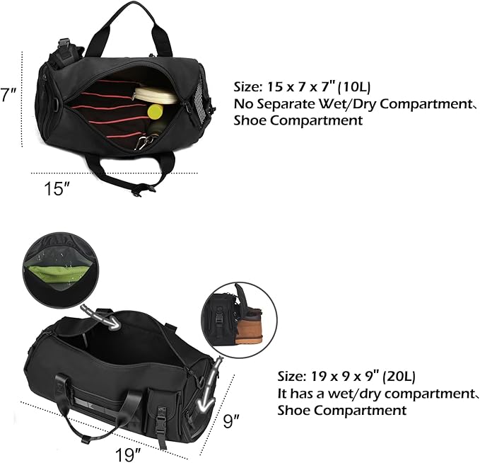 ArcEnCiel Small Tactical Duffle Bag Men Gym Pack Military Molle Shoulder Bags Shoes Storage Sports Handbag with Patch (Coyote Brown)