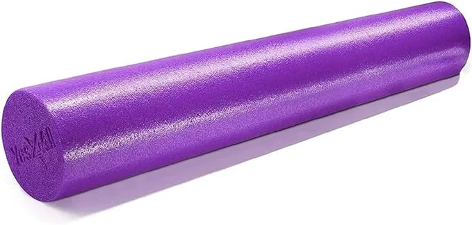 Yes4All Medium Firm Round PE Foam Roller 12, 18, 24, 36 Inches for Pilates, Yoga, Stretching, Balance & Core Exercises