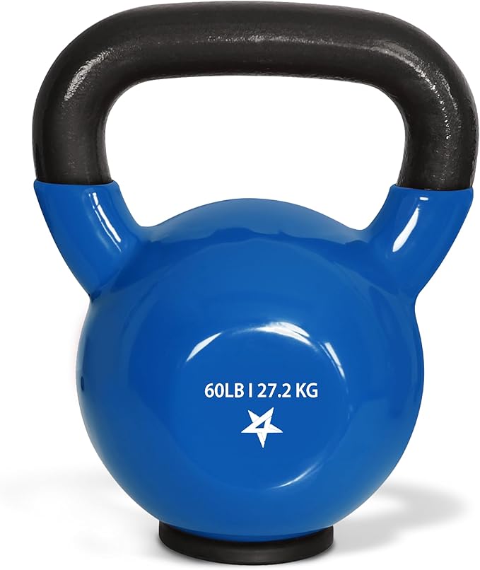 Yes4All Kettlebells Rubber Base, Kettlebell Set for Women, Strength Training Kettlebells Weights (10-65 lbs)