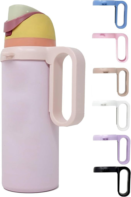 Bottle Handle for Owala FreeSip 24oz 32oz 40oz – Strong Plastic Water Bottle Holder, Durable Easy Carry Accessory for Running, Jogging, Gym, Hiking, and Drinking While Driving & More (Peach)