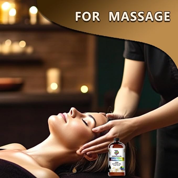 Jasmine Essential Oil (8 oz / 240 ml) – Jasmine Oils for diffusers, humidifiers, Home Baths, Cleaning Products, Yoga, DIY Soaps and DIY Scented Candles