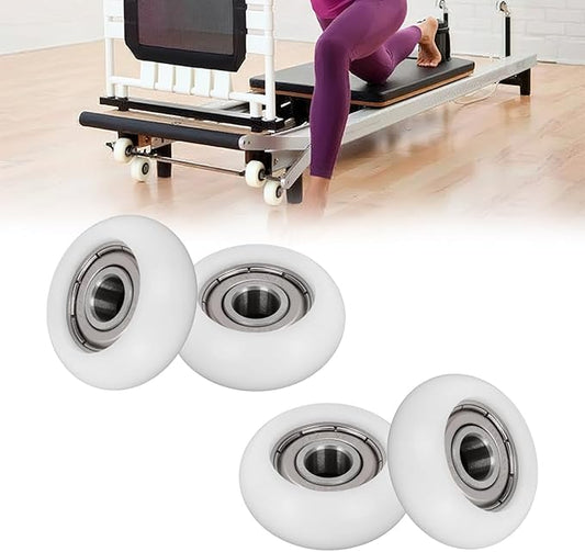 Replacement Roller Wheels For Aero Pilates Reformer Set of 4, Easy to Install, Smooth & Quiet Glide