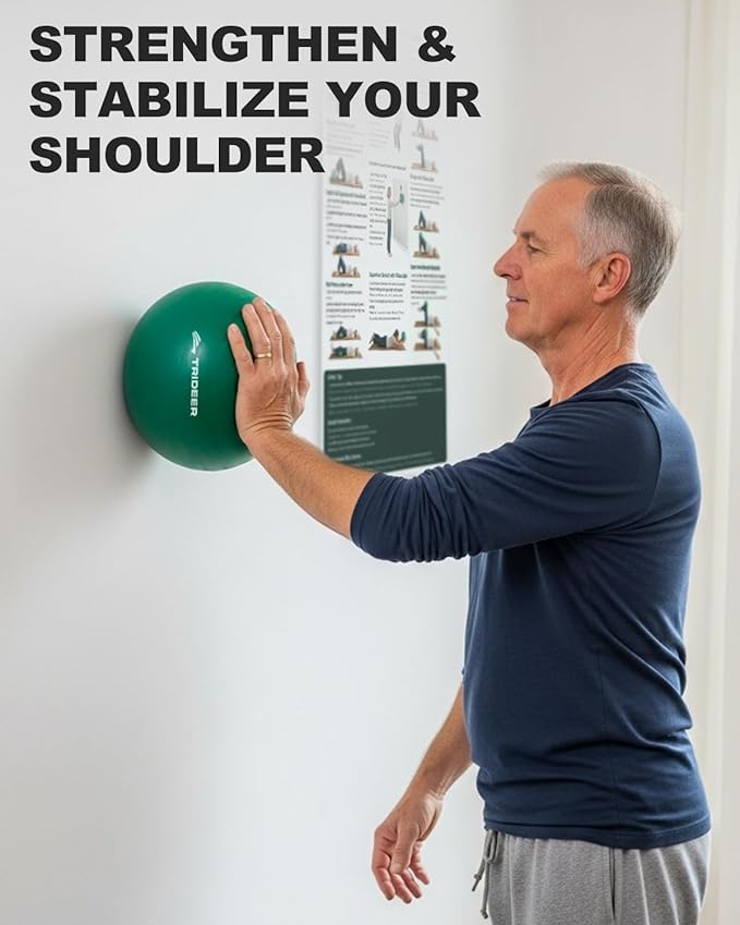 Trideer Exercise Balls Physical Therapy, 9 Inch Pilates Ball Between Knees for Physical Therapy, Mini Exercise Ball - Yoga Ball, Small Workout Balls for Core Strength and Back Support with Guide