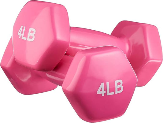 Amazon Basics Vinyl Coated Dumbbell Hand Weights